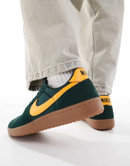 Кеды Nike Field General S&T, зеленые с золотистым