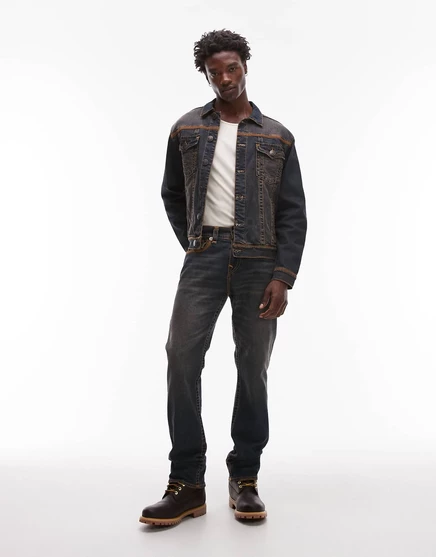 Мужские джинсы True Religion Ricky с клапанными карманами, темно-индиго