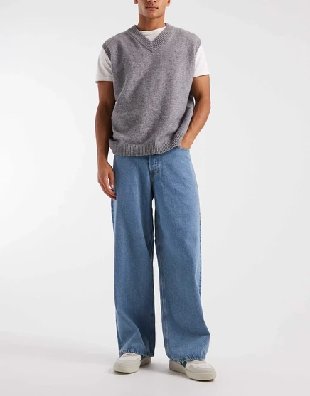 Мужские джинсы Jack & Jones Dave широкие, синие