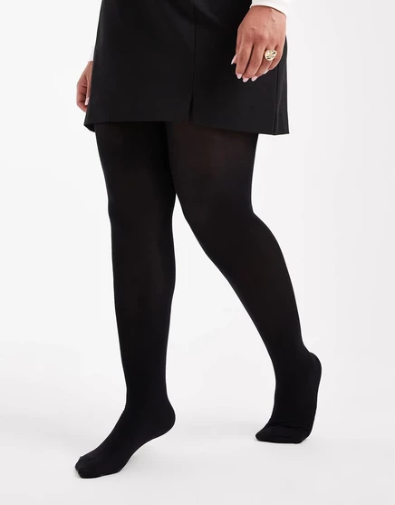 Женские колготки vero moda curve 2 пары 40 ден, черные