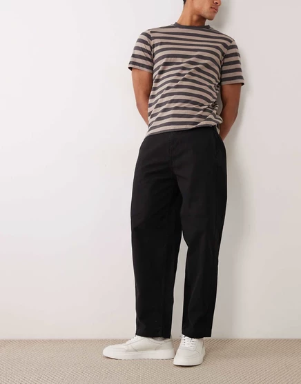 Брюки-чиносы Jack &amp Jones barrel leg черного цвета черный