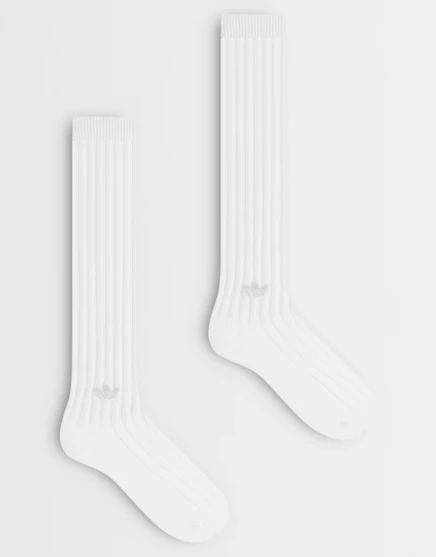 Мужские гольфы adidas Originals Trefoil, 2 пары, белые