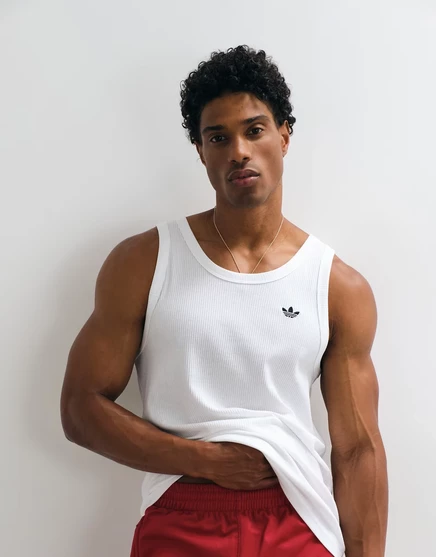 Мужская майка adidas Originals Trefoil, белая