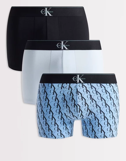Мужские боксеры Calvin Klein Monogram 3 шт., черно-серые