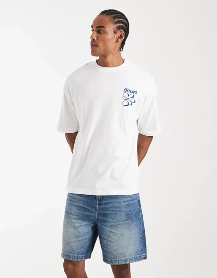 Джинсовые шорты средней длины от ASOS DESIGN темно-синего цвета темно-синего цвета