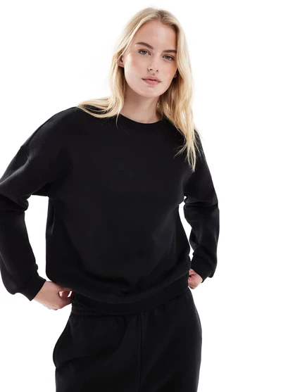 Толстовка Vero Moda Tall oversize черного цвета - часть комплекта  black