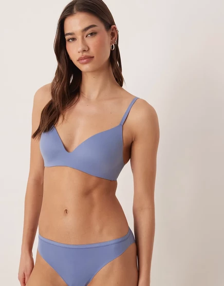 Женский бюстгальтер CK Perfectly Fit без косточек, голубой