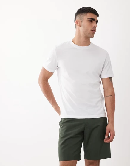 Мужские шорты ASOS Design классические с отворотом, темно-зеленые