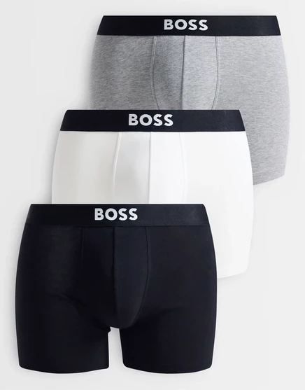 Мужские боксеры Boss One 3 шт., черный/белый/серый