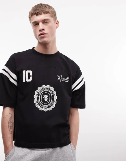 Мужская футболка ASOS Design объемного кроя, черная
