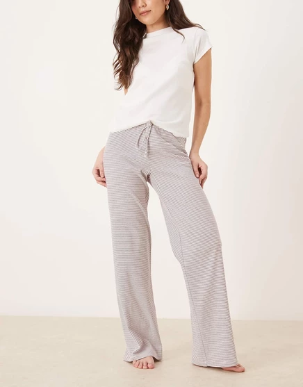 Женские домашние брюки GINA TRICOT, в красно-белую полоску