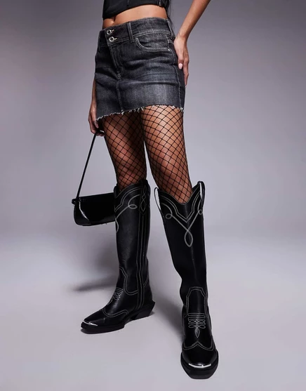 Женские колготки в крупную сетку Ann Summers, черные