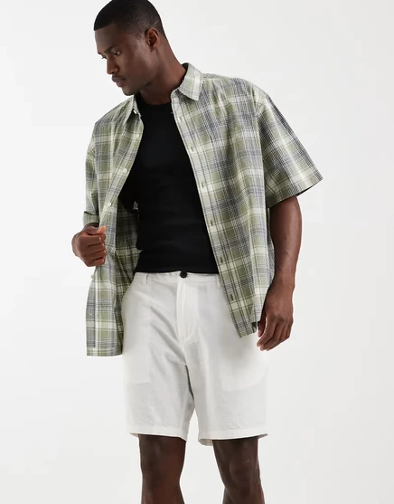 Мужские шорты Jack & Jones chino из льняной смеси, белые