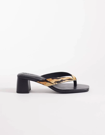 Женские кожаные сандалии ASOS Design Hideout, тигровый