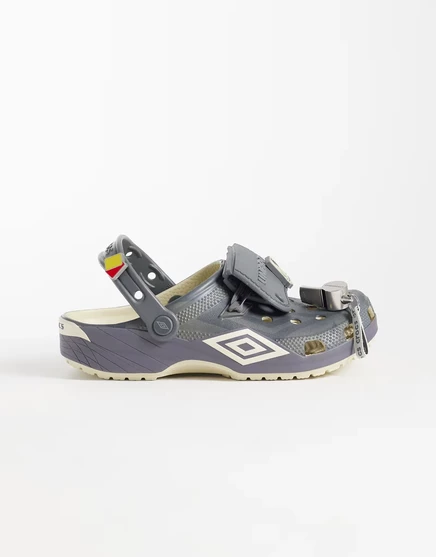 Женские сабо Crocs Umbro Classic, серые