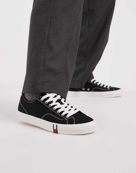 Мужские кеды Tommy Jeans Archive Vulc Y2K с логотипом, черные