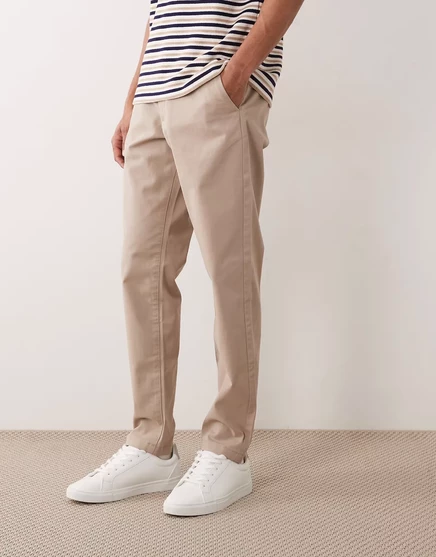 Мужские зауженные чиносы ASOS Design, бежевые
