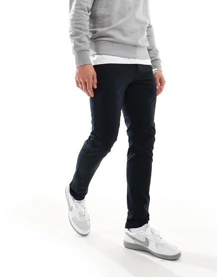 Черные чиносы скинни ASOS DESIGN black