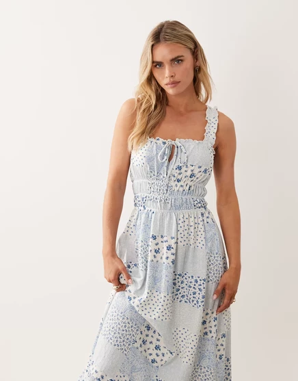 Женское платье Miss Selfridge Petite макси, платочный принт