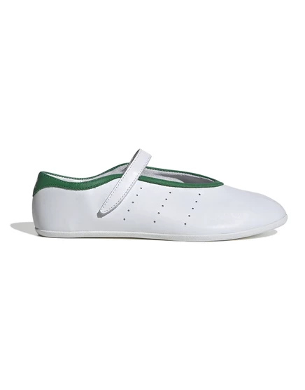 Женские туфли adidas Originals Stan Smith, белые с зелёным