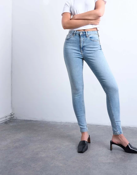 Белые джинсы Topshop Hourglass Jamie bleach