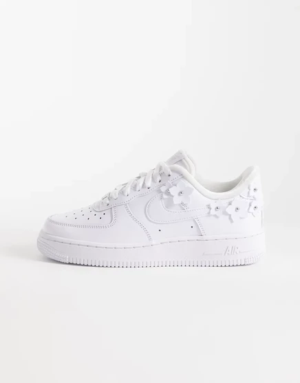 Кроссовки Nike Air Force 1 07 с цветочным рисунком белого цвета white