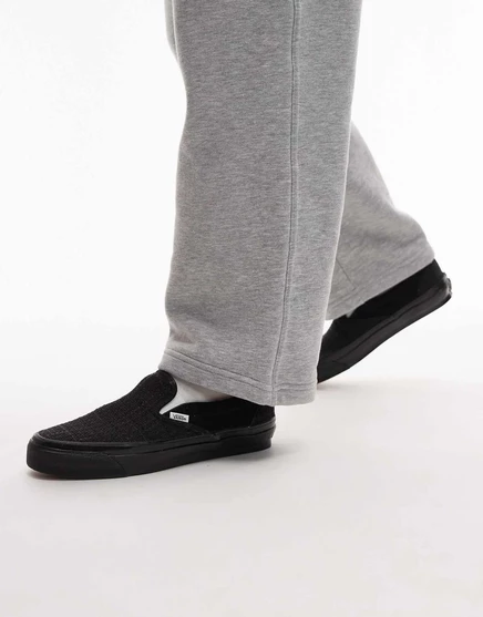 Мужские слипоны Vans Classic LX гусиная лапка, черно-белые