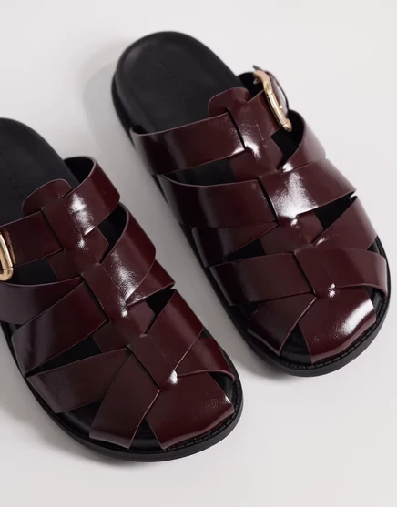 Женские мюли ASOS Design Momentum Fisherman, сливовые