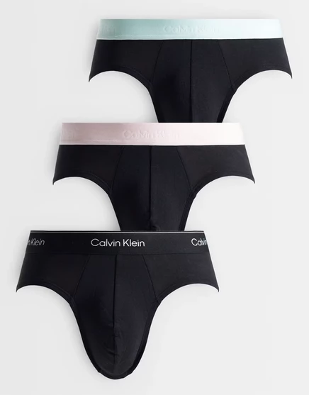 Мужские брифы Calvin Klein Icon Cotton Stretch, 3 шт., черные