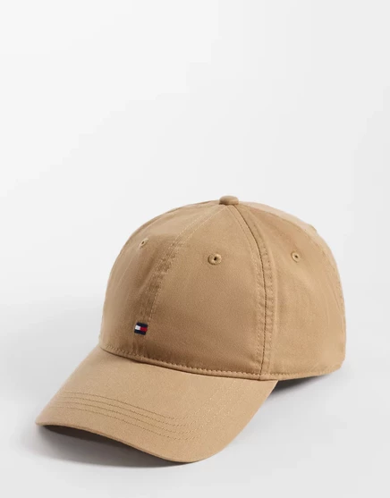 Мужская кепка Tommy Hilfiger Small Flag Logo, бежевая
