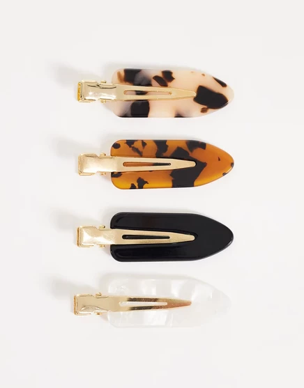 Женские заколки Accessorize набор 4 шт., черепаховый