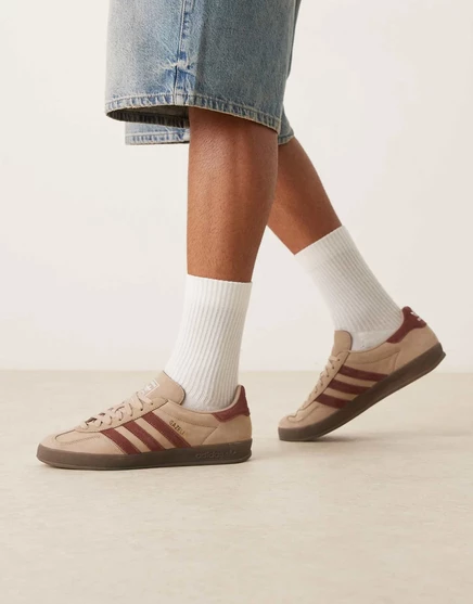 Кроссовки adidas Originals Gazelle бежевого и коричневого цветов beige