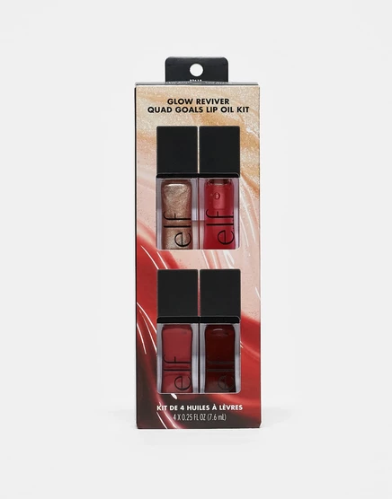 набор масел для губ e.l.f. Glow Reviver Quad Goals multi