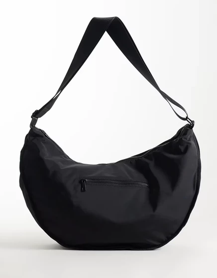 Мужская нейлоновая сумка через плечо ASOS Design, черная