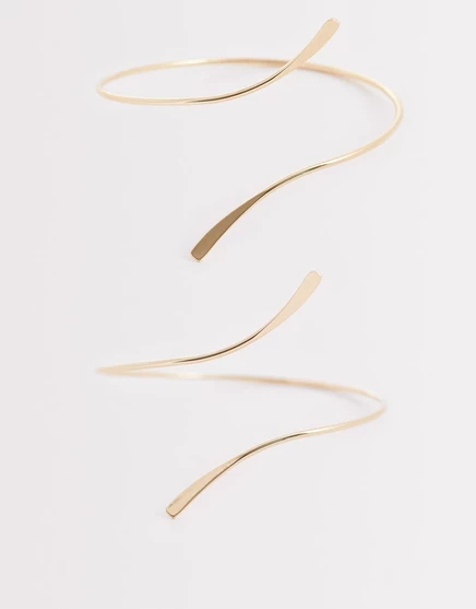 ДИЗАЙНЕРСКИЙ комплект ASOS из 2-х манжетов-завязок для ног золотистого цвета gold