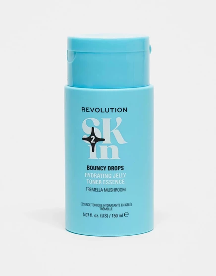 Revolution Skin Bouncy Drops Увлажняющий желейный тонер с грибами Тремеллы, эссенция 150 мл toner