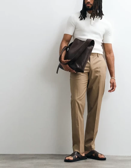 Мужские брюки Mango tailored, цвет mushroom