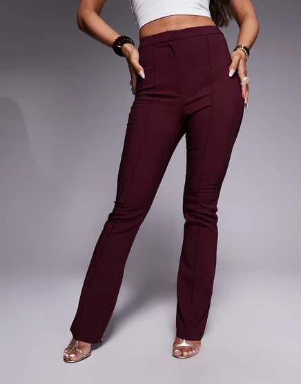 Брюки-клеш от ASOS DESIGN сливового цвета, сшитые на заказ plum