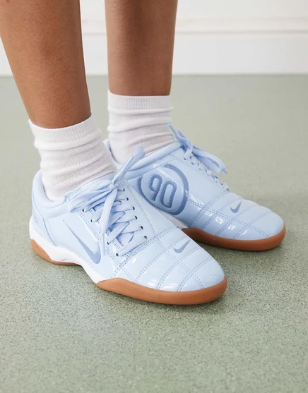 Кроссовки Nike T90 синего цвета mid blue