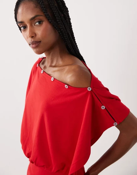 Женский топ ASOS Design Multiway, бордовый
