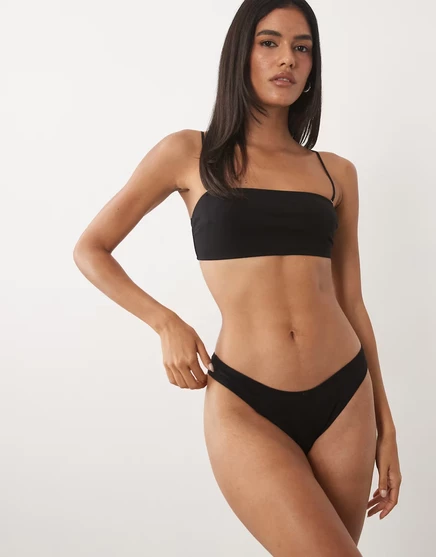 Женские трусики-бразильяна ASOS Design Connie, черные