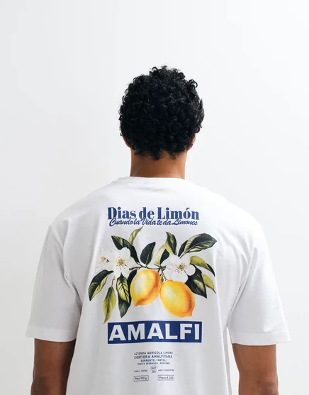Мужская футболка ONLY & SONS с принтом Amalfi, белая