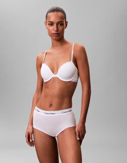 Бюстгальтер-футболка Calvin Klein Icon из хлопкового модала белого цвета white