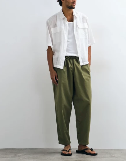 Мужские брюки ASOS Design свободного кроя, оливковые