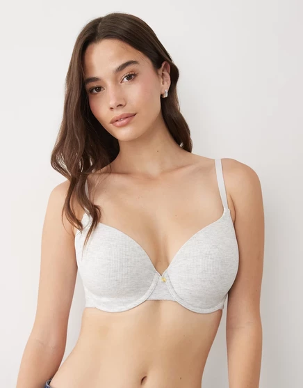Женский формованный бюстгальтер ASOS Design Fuller Bust, серый меланж
