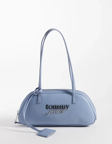 Женская сумка Tommy Jeans Bold на плечо, голубая
