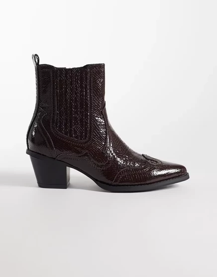 Мужские челси ASOS Design с кубинским каблуком, коричневые