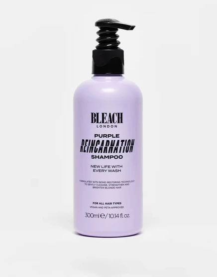 Отбеливающий шампунь London Reincarnation Purple Toning Shampoo 300 мл фиолетовый шампунь