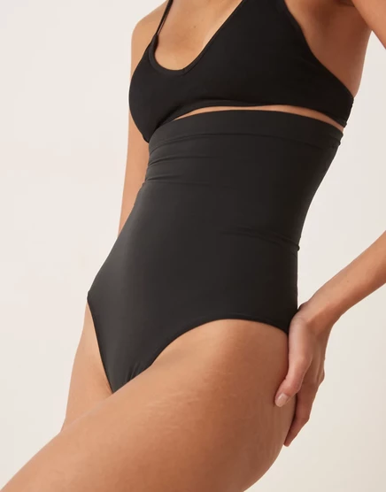 Женские утягивающие стринги SPANX SPANXsculpt Seamless Power, высокая талия, черные