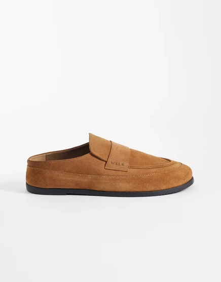 Мужские мюли Walk London Track Saddle, замша, светло-коричневые
